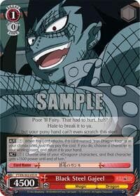 Black Steel Gajeel - Fairy Tail ver.E - Weiss Schwarz card