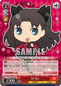 SD Rin - Fate/stay night [Unlimited Blade Works] - Weiss Schwarz card