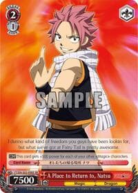 A Place to Return to, Natsu (SR) - Fairy Tail ver.E - Weiss Schwarz card