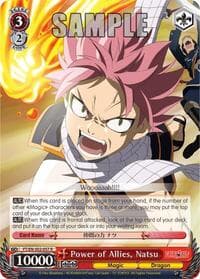Power of Allies, Natsu - Fairy Tail ver.E - Weiss Schwarz card
