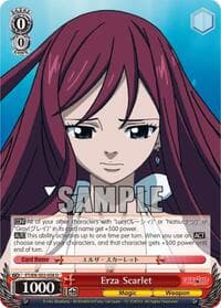 Erza Scarlet - Fairy Tail ver.E - Weiss Schwarz card