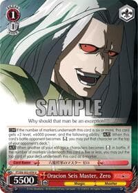 Oracion Seis Master, Zero - Fairy Tail ver.E - Weiss Schwarz card