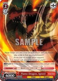 Flame Dragon, Igneel - Fairy Tail ver.E - Weiss Schwarz card