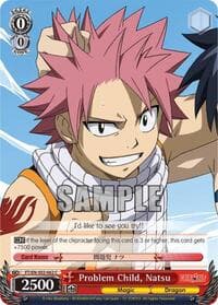 Problem Child, Natsu - Fairy Tail ver.E - Weiss Schwarz card