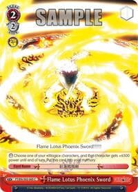 Flame Lotus Phoenix Sword - Fairy Tail ver.E - Weiss Schwarz card