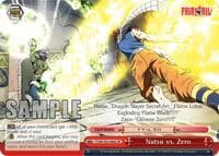 Natsu vs. Zero (SR) - Fairy Tail ver.E - Weiss Schwarz card