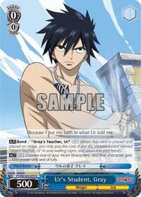 Ur's Student, Gray - Fairy Tail ver.E - Weiss Schwarz card