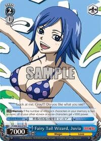 Fairy Tail Wizard, Juvia - Fairy Tail ver.E - Weiss Schwarz card