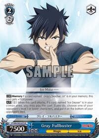 Gray Fullbuster - Fairy Tail ver.E - Weiss Schwarz card