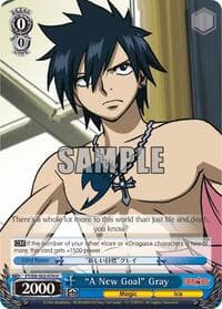 "A New Goal" Gray - Fairy Tail ver.E - Weiss Schwarz card