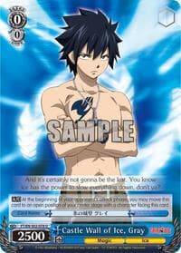 Castle Wall of Ice, Gray - Fairy Tail ver.E - Weiss Schwarz card