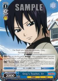 Gray's Teacher, Ur - Fairy Tail ver.E - Weiss Schwarz card