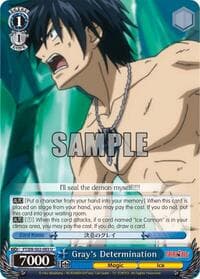 Gray's Determination - Fairy Tail ver.E - Weiss Schwarz card