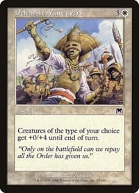 Defensive Maneuvers - Onslaught - Magic: The Gathering card
