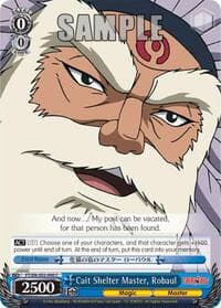 Cait Shelter Master, Robaul - Fairy Tail ver.E - Weiss Schwarz card