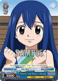 Honest and Brave, Wendy - Fairy Tail ver.E - Weiss Schwarz card