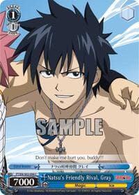 Natsu's Friendly Rival, Gray - Fairy Tail ver.E - Weiss Schwarz card