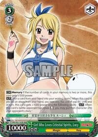 Girl Who Loves Celestial Spirits, Lucy (RRR) - Fairy Tail ver.E - Weiss Schwarz card