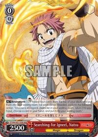 Searching for Igneel, Natsu (RRR) - Fairy Tail ver.E - Weiss Schwarz card