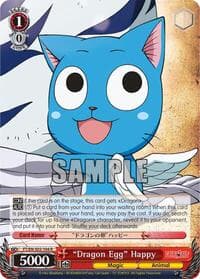 "Dragon Egg" Happy - Fairy Tail ver.E - Weiss Schwarz card