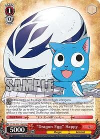 "Dragon Egg" Happy (RRR) - Fairy Tail ver.E - Weiss Schwarz card