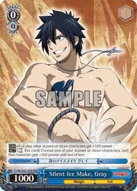 Silent Ice Make, Gray (RRR) - Fairy Tail ver.E - Weiss Schwarz card