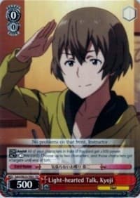 Light-hearted Talk, Kyoji - Sword Art Online II - Weiss Schwarz card