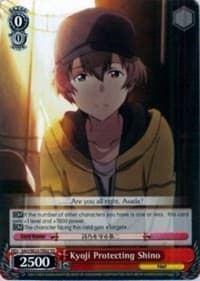 Kyoji Protecting Shino - Sword Art Online II - Weiss Schwarz card
