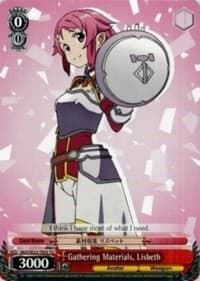 Gathering Materials, Lisbeth - Sword Art Online II - Weiss Schwarz card