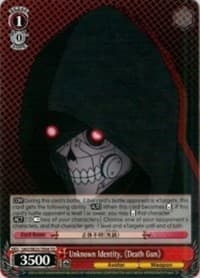Unknown Identity, Death Gun - Sword Art Online II - Weiss Schwarz card
