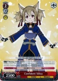 Confident Silica - Sword Art Online II - Weiss Schwarz card