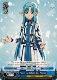 Place to Return to, Asuna - Sword Art Online II - Weiss Schwarz card