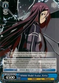 M9000 Model Avatar, Kirito - Sword Art Online II - Weiss Schwarz card