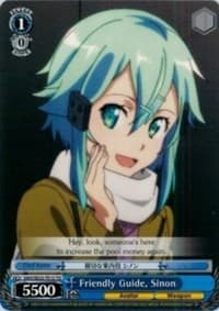 Friendly Guide, Sinon - Sword Art Online II - Weiss Schwarz card