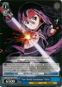 "Gun World Swordsman" Kirito - Sword Art Online II - Weiss Schwarz card