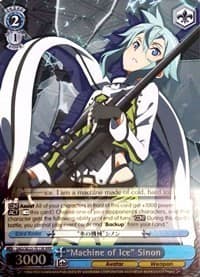 "Machine of Ice" Sinon (RRR) - Sword Art Online II - Weiss Schwarz card