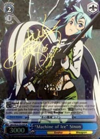 "Machine of Ice" Sinon (SP) - Sword Art Online II - Weiss Schwarz card