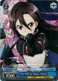 The Will to Shoot, Kirito - Sword Art Online II - Weiss Schwarz card