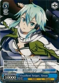 Excellent Sniper, Sinon - Sword Art Online II - Weiss Schwarz card