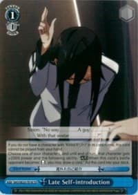 Late Self-introduction - Sword Art Online II - Weiss Schwarz card