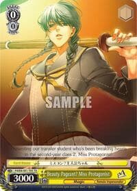 Beauty Pageant? Miss Protagonist - Persona 4 ver.E - Weiss Schwarz card