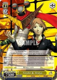 Yosuke & Jiraiya - Persona 4 ver.E - Weiss Schwarz card