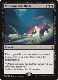 Consume the Meek - Duel Decks: Zendikar vs. Eldrazi - Magic: The Gathering card