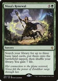 Nissa's Renewal - Battle for Zendikar - Magic: The Gathering card