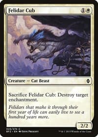 Felidar Cub - Battle for Zendikar - Magic: The Gathering card