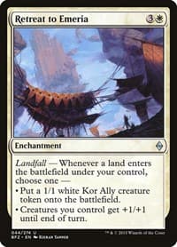 Retreat to Emeria - Battle for Zendikar - Magic: The Gathering card