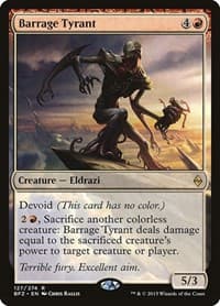Barrage Tyrant - Battle for Zendikar - Magic: The Gathering card