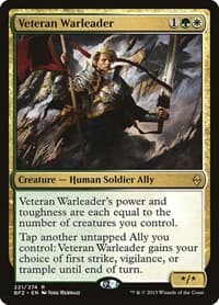 Veteran Warleader - Battle for Zendikar - Magic: The Gathering card