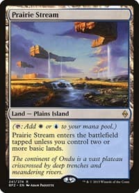 Prairie Stream - Battle for Zendikar - Magic: The Gathering card