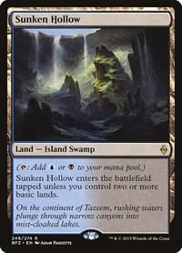 Sunken Hollow - Battle for Zendikar - Magic: The Gathering card